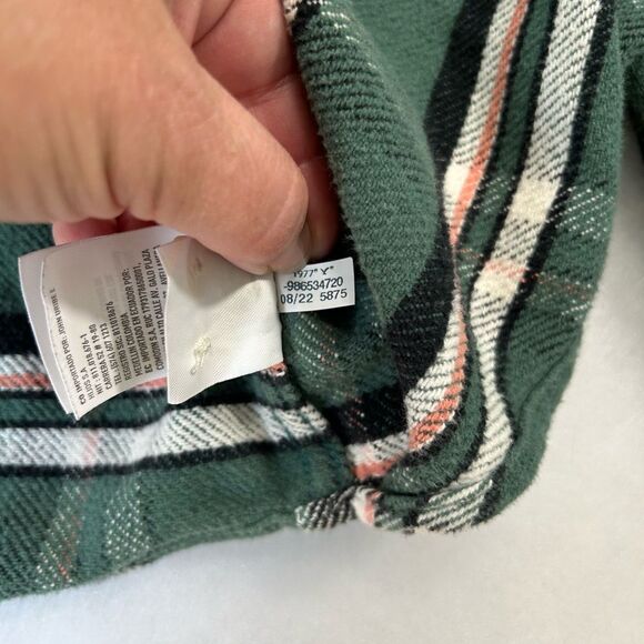 American Eagle Outfitter Green Plaid Shacket Thick Button Up Shirt Men’s Sz M - Picture 4 of 14